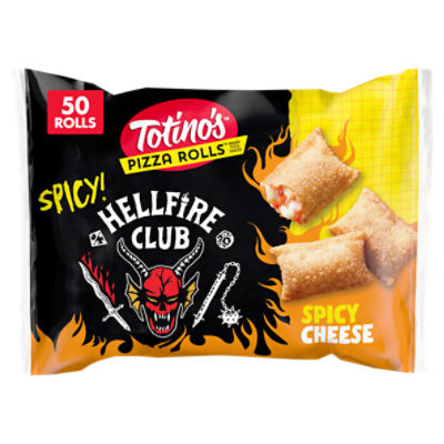 Totino's Pizza Rolls Hellfire Club Spicy Cheese Pizza Snacks, 50 count, 24.46 oz