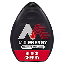 MiO Energy Black Cherry Naturally Flavored with other natural flavors Liquid Water Enhancer Drink Mix with Caffeine & B Vitamins, 1.62 fl. oz. Bottle