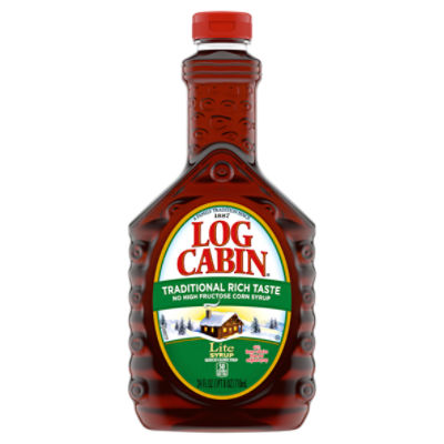 Log Cabin Lite Reduced Calorie Syrup, 24 fl oz, 24 Fluid ounce