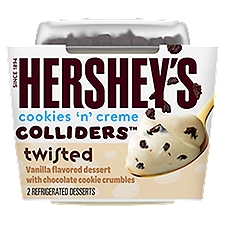 Colliders Twisted HERSHEY'S COOKIES ‘N' CREME, Refrigerated Dessert, 7 Ounce