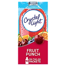 Crystal Light Fruit Punch Artificially Flavored, Powdered Drink Mix, 10 Each