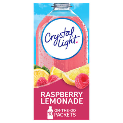 Crystal Light Raspberry Lemonade Drink Mix, 0.08 oz, 10 count