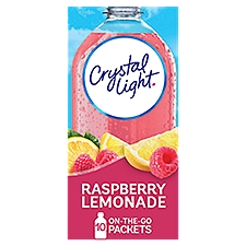 Crystal Light Raspberry Lemonade Artificially Flavored Powdered, Drink Mix, 0.8 Ounce