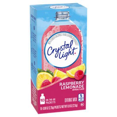 Crystal Light Lemonade, Fruit Punch, Raspberry Lemonade and Wild