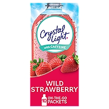Crystal Light Wild Strawberry Drink Mix, 0.11 oz, 10 count, 1.1 Ounce