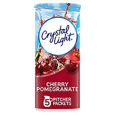 Crystal Light Cherry Pomegranate Naturally Flavored Powdered Drink Mix, 5 ct Pitcher Packets