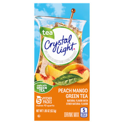 Crystal Light Peach Mango Green Tea Naturally Flavored Powdered Drink