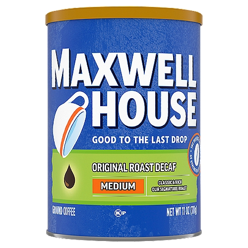 Maxwell House Original Roast Decaf Medium Ground Coffee, 11 oz