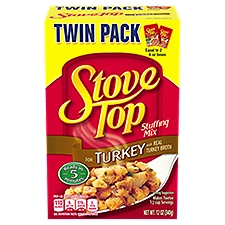 Stove Top Stuffing Mix for Turkey Twin Pack, 6 oz, 2 count, 340 Gram