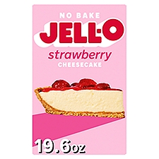 Jell-O No Bake Strawberry Cheesecake Dessert Kit, 19.6 oz