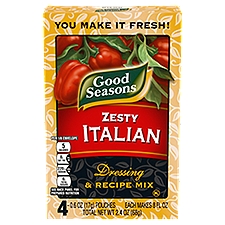 Good Seasons Zesty Italian, Dressing & Recipe Seasoning Mix, 2.4 Ounce