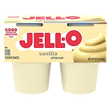 Jell-O Original Vanilla Pudding Snacks, 15.5 oz, 4 count, 15.5 Ounce