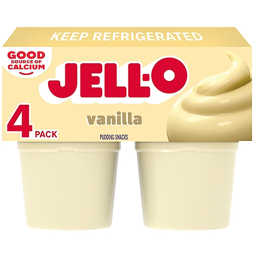Jell-O Vanilla Pudding Snacks, 15.5 oz
