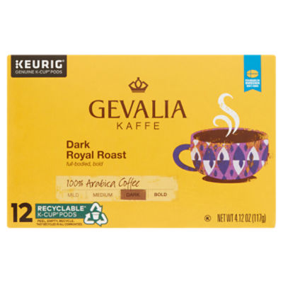 Gevalia Dark Royal Roast Dark Roast K‐Cup® Coffee Pods, 12 ct. Box