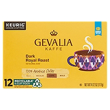 Gevalia Dark Royal Roast Dark Roast Coffee, K‐Cup Pods, 4.12 Ounce