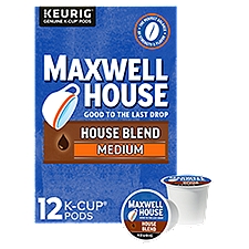 Maxwell House House Blend Medium Coffee K-Cup Pods, 12 count, 3.7 oz, 3.7 Ounce