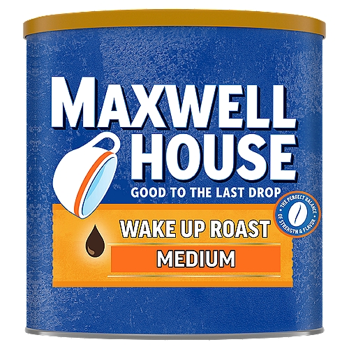 Maxwell House Wake Up Roast Medium Ground Coffee, 30.65 oz