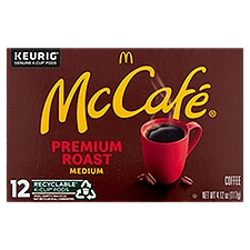McCafé Premium Roast Medium Coffee, K-Cup Pods, 12 Each
