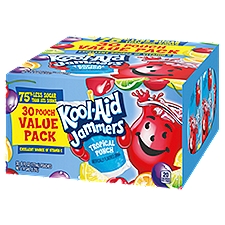 Kool-Aid Jammers Tropical Punch Drink Value Pack, 6 fl oz, 30 count