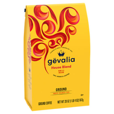 Gevalia House Blend Medium Ground Coffee, 20 oz
