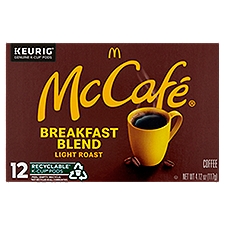 McCafé Breakfast Blend Light Roast Coffee, K-Cup Pods, 12 Each