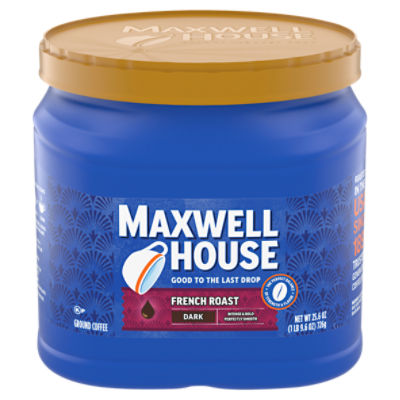 Maxwell House French Roast Dark Ground Coffee, 25.6 oz
