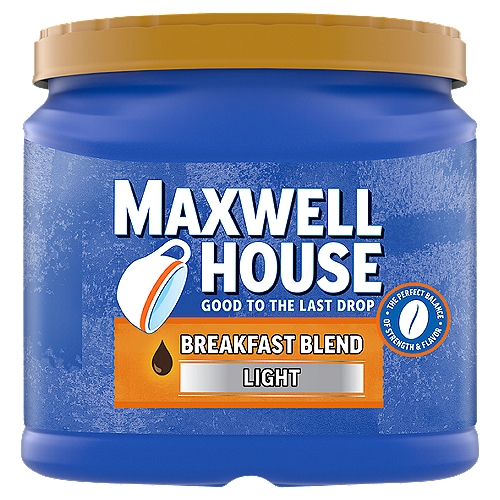 Maxwell House Light Breakfast Blend Ground Coffee, 25.6 oz