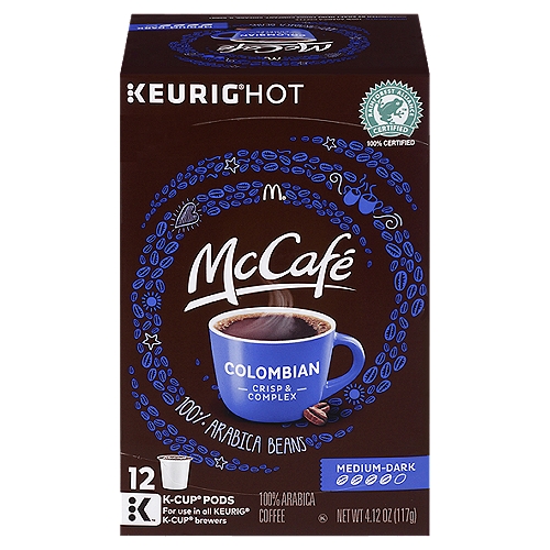 McCafe Colombian Coffee K-Cup Pods, Caffeinated, 12 ct - 4.12 oz Box