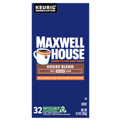 Maxwell House House Blend Medium Roast K Cup Coffee Pods 32 ct