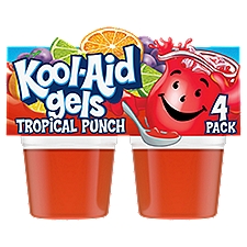 Kool-Aid Gels Tropical Punch Gel Snacks, 4 count, 14 oz