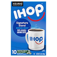 Ihop Signature Blend Medium Roast 100% Arabica Ground Coffee K-Cup Pods, 10 count, 3.4 oz