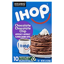 Ihop Chocolate Chocolate Chip Ground Coffee K-Cup Pods, 10 count, 3.4 oz
