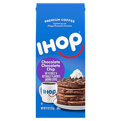 Ihop Chocolate Chocolate Chip Artificially & Naturally Flavored Ground Coffee, 11 oz