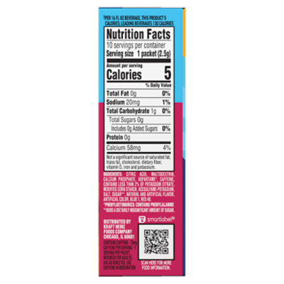 Crystal Light Fruit Punch Energy Boost Drink Mix, 0.09 oz, 10 count