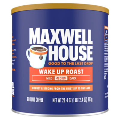Maxwell House Wake Up Roast Medium Ground Coffee, 28.4 oz