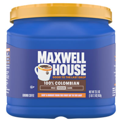 Maxwell House 100% Colombian Medium Ground Coffee, 23.1 oz