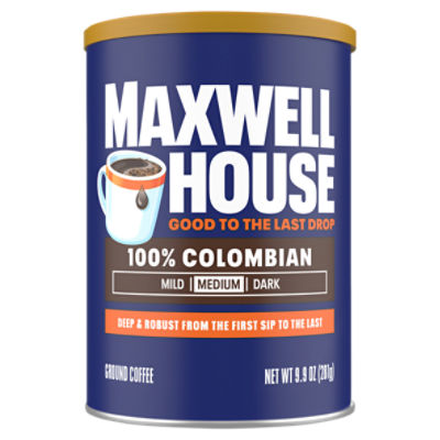 Maxwell House 100% Colombian Medium Ground Coffee, 9.9 oz