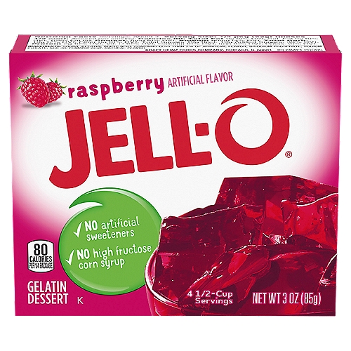 Makes a delicious dessert. Fat free, contains no artificial sweeteners or high fructose corn syrup. Contains 80 calories per serving; each box makes 4 servings. Perfect for those keeping Kosher.