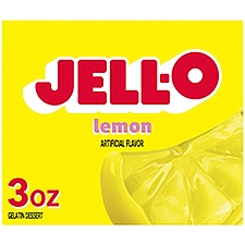 Jell-O Lemon Gelatin Dessert, 3 oz, 3 Ounce