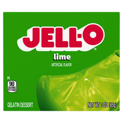 JellO Lime Gelatin Dessert Mix, 3 oz Box ShopRite