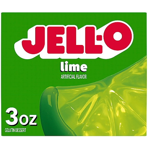 Jell-O Lime Gelatin Dessert, 3 oz