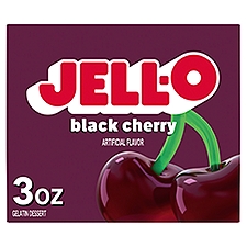 Jell-O Black Cherry Gelatin Dessert, 3 oz, 3 Ounce