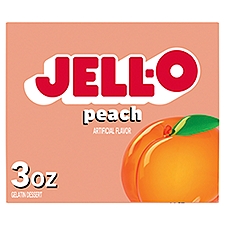 Jell-O Peach Gelatin Dessert, 3 oz, 3 Ounce