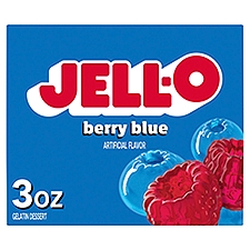 Jell-O Berry Blue Gelatin Dessert, 3 oz