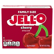 Jell-O Gelatin Dessert - Cherry, 6 Ounce