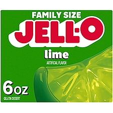 Jell-O Lime Gelatin Dessert Family Size, 6 oz