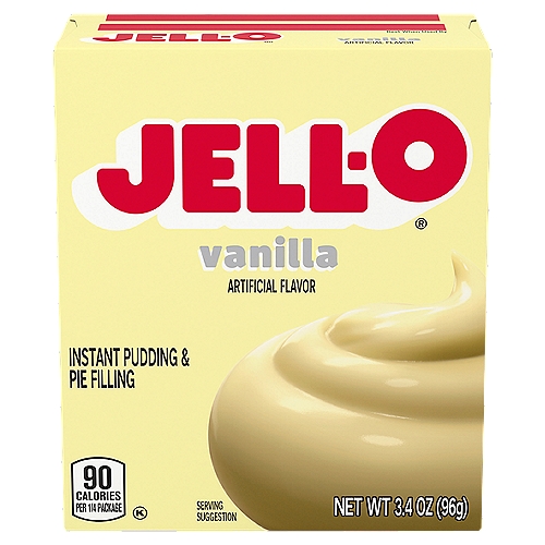 Jell-O Vanilla Instant Pudding & Pie Filling Mix, 3.4 oz