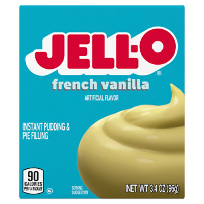 JellO French Vanilla Instant Pudding & Pie Filling, 3.4 oz