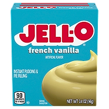 Jell-O French Vanilla Instant, Pudding & Pie Filling Mix, 3.4 Ounce