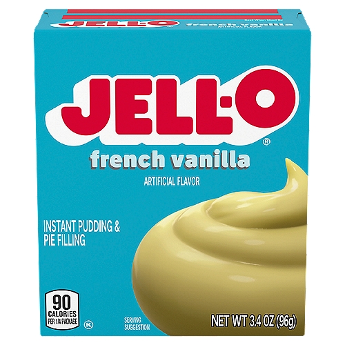 Jell-O French Vanilla Instant Pudding & Pie Filling, 3.4 oz